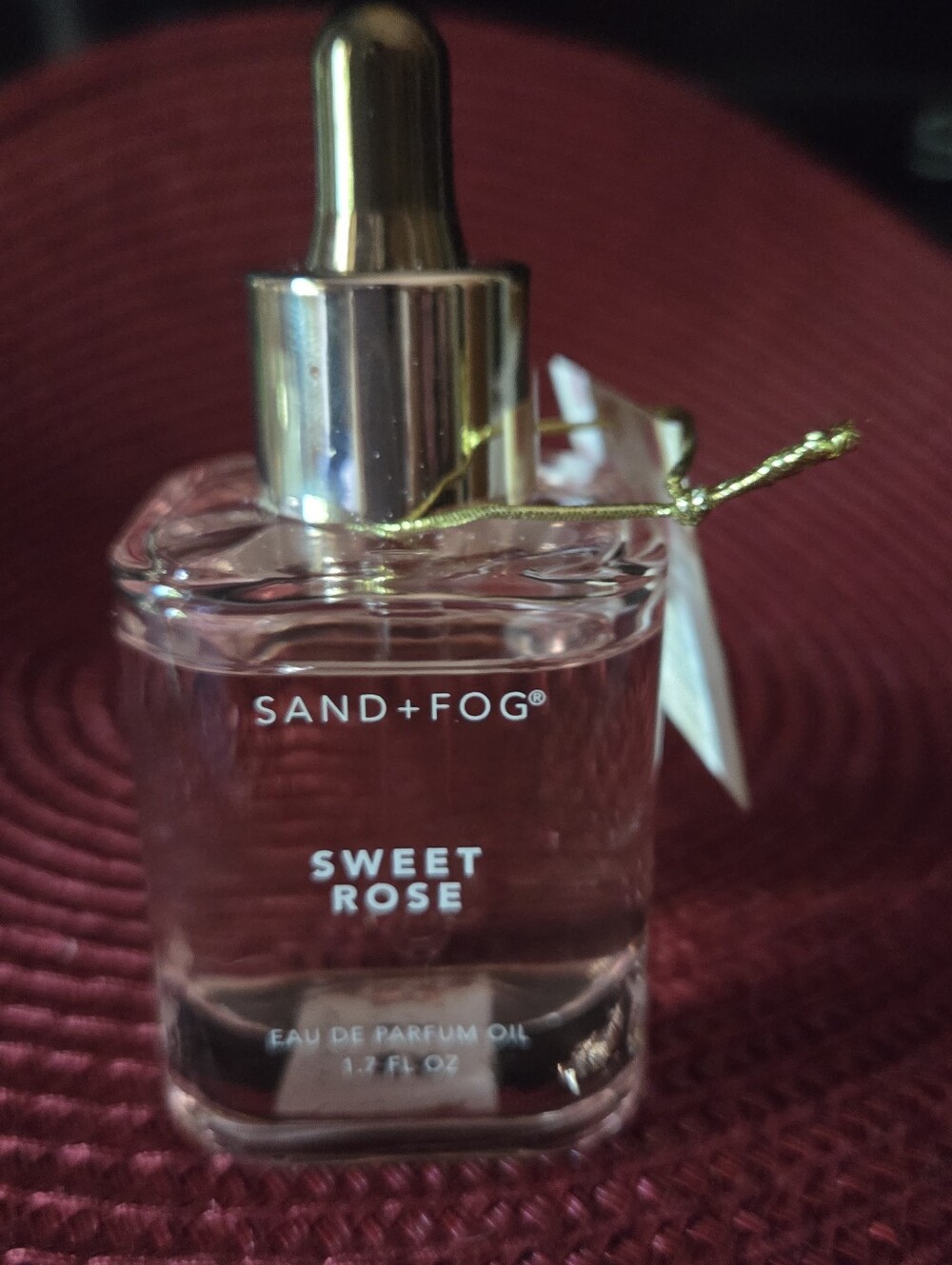 SAND+FOG Sweet Rose Eau de Parfum Oil - Clear with Gold Cap